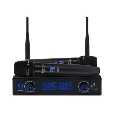 Imagem de Microfone s/Fio Waldman WTW-96/620 Duplo Dinâmico Cardióide