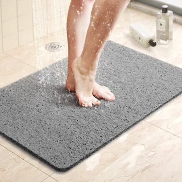 Imagem de Tapete de banho LuxStep Tapete de banheira antiderrapante 60x40cm PVC 