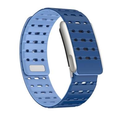 Imagem de Y-Kocos Pulseiras de silicone compatíveis com WHOOP Life – Pulseira de substituição com fecho magnético ajustável macio e respirável para Whoop 5.0 Sleep, acessório para saúde e fitness