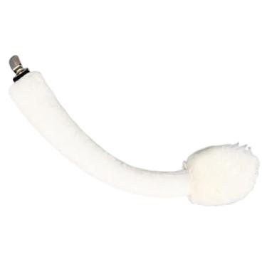 Imagem de IEUDNS Fantasia de cosplay de Halloween resistente para fantasia de anime, Cauda Branca