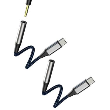 Imagem de Adaptador auxiliar de fone de ouvido de 3,5 mm para USB C (pacote com 2) para iPhone15 16 Pro para Apple para iPad compatível com Samsung DAC cabo tipo C carregador de áudio divisor adaptador de fone