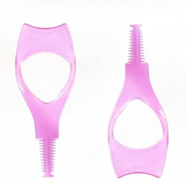 Imagem de 2 peças de protetor de rímel reutilizável para maquiagem dos olhos para aplicação sem manchas, proteção de cílios e revestimento uniforme, fácil de limpar e adequado para vários formatos de olhos