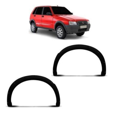 Imagem de Par Moldura Paralama Traseiro Uno Way Preto 2004 A 2012