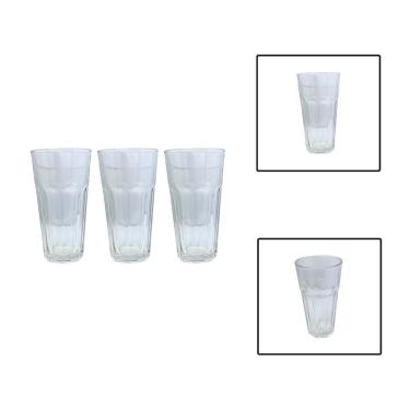 Imagem de Jogo 3 Copos Vidro Casablanca Long Drink 14,7Cm 365Ml