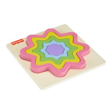 Imagem de QUEBRA CABECA DE MADEIRA ARCO IRIS FISHER PRICE HXT98