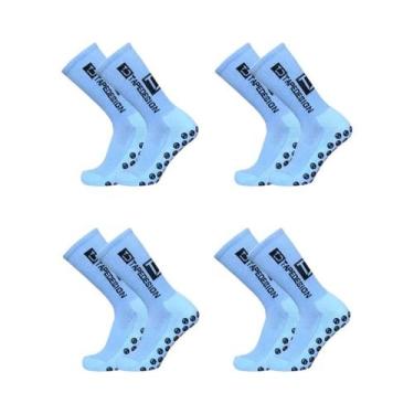 Imagem de Meias De Futebol Antiderrapantes Para Homens Até O Meio Da Panturrilha