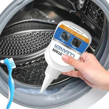 Imagem de Gel removedor de manchas de molde – limpador potente para vedações de máquina de lavar, juntas de geladeira, argamassa de azulejos, pias de cozinha e banheiro – Gel de limpeza espesso e sem alvejante