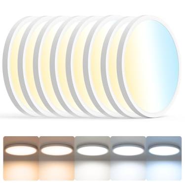 Imagem de Aphyni 22 cm Plafon LED teto, 18 W 2400 LM candeeiro de teto, 2700 K-6500 K Ø IP44 impermeável candeeiros para teto LED, adequado para quarto cozinha