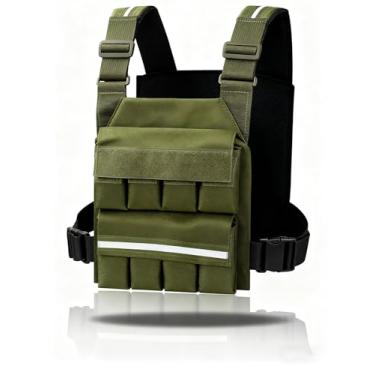 Imagem de SMONT Colete de peso ajustável para mulheres e homens - colete de 9 kg com sacos de areia removíveis para treinamento de força, corrida, caminhada - ajuste seguro para academia, exercícios ao ar livre