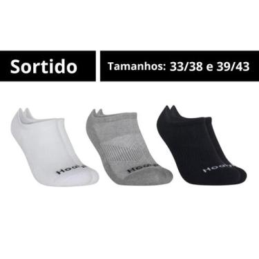 Imagem de Kit 3 Pares de Meias Soquete em Algodão - HOAHI, 39/43, Sortido