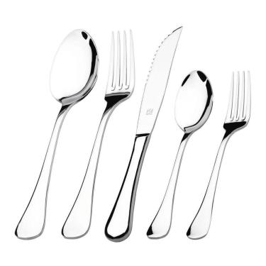 Imagem de Faqueiro Hercules Aço Inox Eclipse 101 Peças Estojo Gift Box