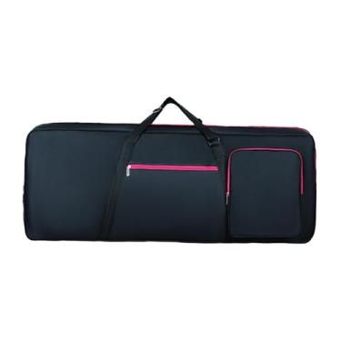 Imagem de YIJU Estojo para teclado de 61 teclas, estojo para piano elétrico, bolsa portátil para piano em tecido Oxford para viagens e concertos ao ar livre