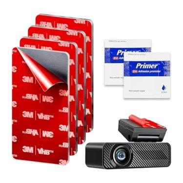 Imagem de LDZJHTYY 4 peças 3M fita de montagem resistente dupla face, retangular, 7 x 3,6 cm, almofadas adesivas de dupla face resistentes ao calor, à prova d'água, almofadas adesivas fortes para carro