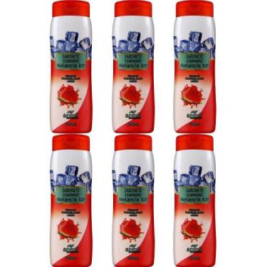 Imagem de Kit 6 Sabonete Líquido Feminino Melancia Ice Aroeira - Apinil