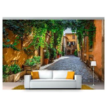 Imagem de Papel De Parede Cidade Antiga Rua Européia 3D Cda46 - Você Decora