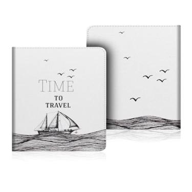 Imagem de Yzlvigrous Capa de Suporte para 7 Polegadas Kindle Oasis 9th/10th Gen 2017/2019, Modelo: CW24WI/S8IN4O, Cubra com Sono Automático/Wake Hand Held