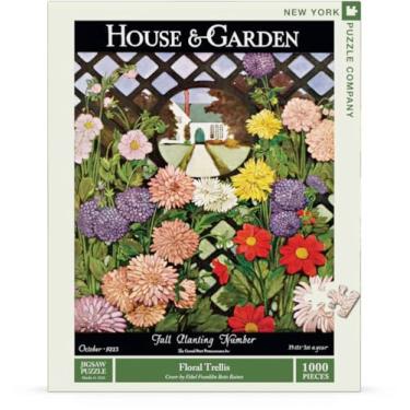 Imagem de New York Puzzle Company - Revista House & Garden Treliça floral - Quebra-cabeça de 1000 peças para noites de jogos em família por Ethel Franklin Betts Baines