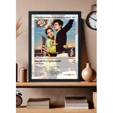 Imagem de Quadro Lana Del Rey Norman Fucking Rock. (Light) Com Vidro Tamanho:21c