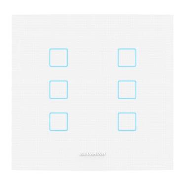Imagem de Interruptor Inteligente Wifi Touch 6 módulos Branco Vivax Alumbra