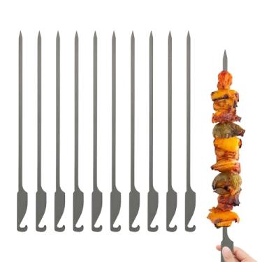 Imagem de 10pcs Espeto de Ti para Churrasco Piquenique no Jardim
