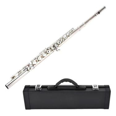 Imagem de Flauta Transversal Konig Prata Niquelada Estojo Completa Ccb Prata