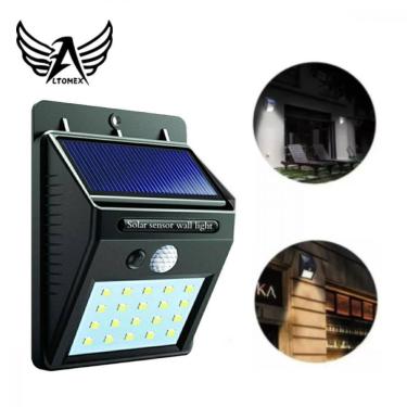 Imagem de Luminária Parede Energia Solar Sensor Movimento Presença 30