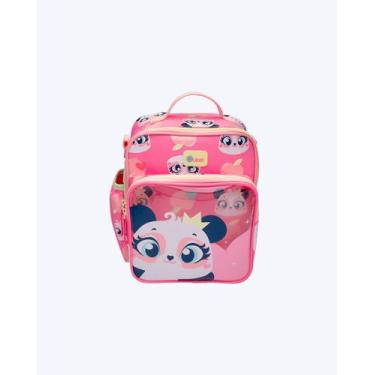 Imagem de Lancheira Térmica com Bolso Frontal Panda Puket 050404130, ROSA, UN