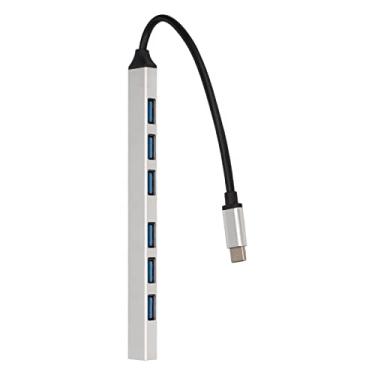 Imagem de aqxreight Hub Tipo C 7 Em 1 Liga de Alumínio Transmissão de 5 Gbps Amplamente Compatível Estação de Acoplamento Tipo C para PC Dispositivos de Conexão de Laptop Conectam Seu Hub Amplamente USB Em 1