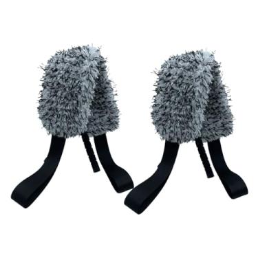 Imagem de LXQTAO Pano de limpeza de carro - Toalha de microfibra super absorvente e macia para brilho impecável e limpeza sem arranhões (cinza)