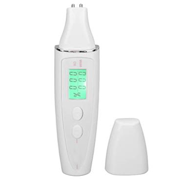 Imagem de Luqeeg Caneta Analisadora de Pele Portátil Digital Inteligente para Teste de Pele Facial para Salão de Beleza Doméstico, Consulta de Dados Históricos Detector de Facial para Todos Os Tipos de , Cabeça ABSTest, para Casa (Branco)