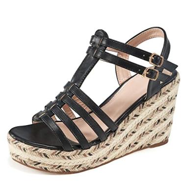 Imagem de Botas de neve para mulheres sapatos de inverno: botas de cano médio com forro de pele quente para mulheres antiderrapante à prova d'água gancho laço confortável bota ao ar livre, Preto, 35 BR