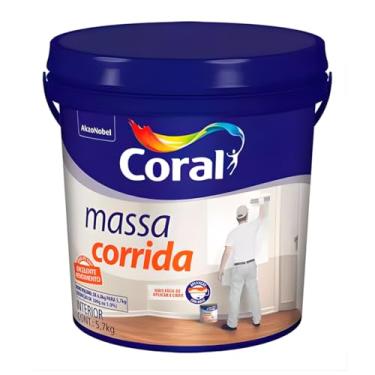 Imagem de Massa Corrida Coral Branca Interiores Galão Plástico 5,7 Kg