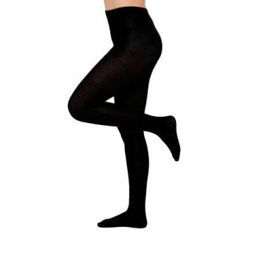 Imagem de Meia Calça Feminina Selene Fio 80 Preto, Preto, GG