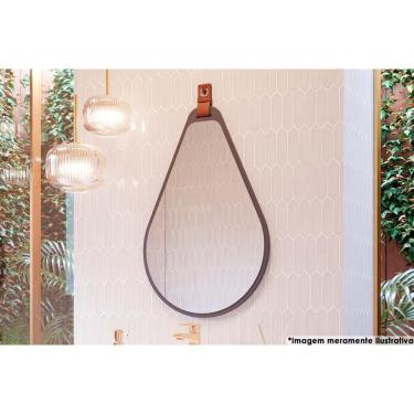 Imagem de Espelheira De Banheiro Gota 50x76cm Cor Titanium - Mgm