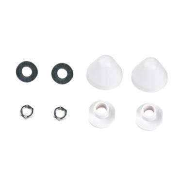 Imagem de Generic Tampas de Parafuso para Vaso Sanitário Suspenso na Parede - Fácil Instalação - Peças para Vaso Sanitário e Bidê - Peças de Reposição para Casa, Branco