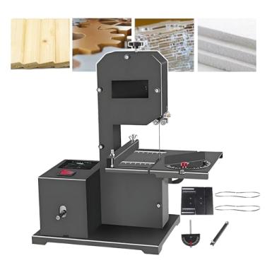 Imagem de KKSOUFX Serra De Fita De Bancada Profissional | Motor De Cobre Puro De 800 W, Profundidade De Corte De 70 Mm + Garganta De 90 Mm, Base De Metal ReforçAda, Cortes Em âNgulo De 0 A 45°