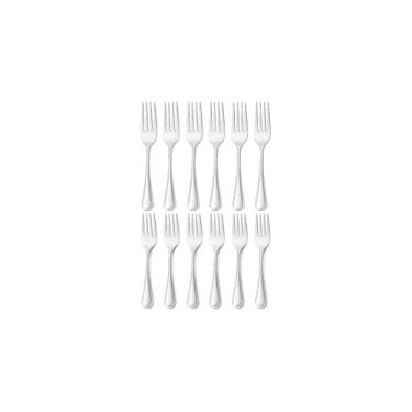 Imagem de Garfo para Sobremesas, Inox, 12 Peças, 17cm x 3cm, 50g