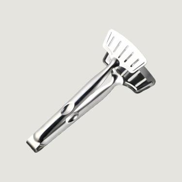 Imagem de Pinça e espátula de aço inoxidável, espátula de peixe com fenda para grelhar, virar hambúrgueres, ovos, panquecas, churrasco, conjunto de utensílios de cozinha e acampamento