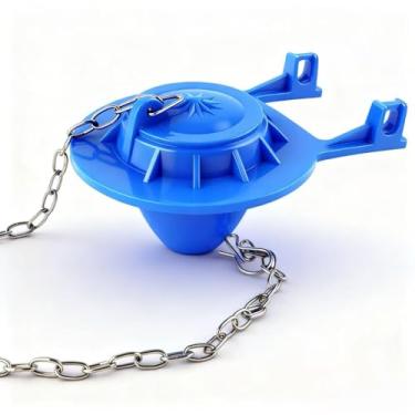 Imagem de WELCAPAC Kit de substituição para vaso sanitário – 5 cm universal, corrente de aço inoxidável durável e vedação totalmente de borracha, melindrosa de tanque de vaso sanitário de alto desempenho