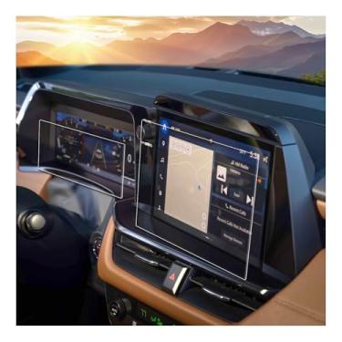 Imagem de SXCY Protetor de tela antirreflexo fosco 2 peças para Subaru Outback 2026 [GPS+Dash] para acessórios Subaru Outback 2026 2026 Outback Navigation Protetor de tela sensível ao toque vidro temperado 9H