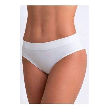Imagem de Calcinha Basica Sem Costura Loba Lupo Microfibra, Branco, M