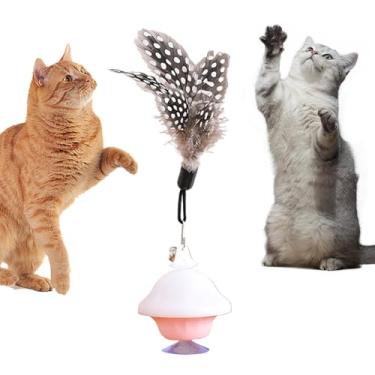 Imagem de Brinquedo Interativo para Gatos - Cabeca Removivel,Com Varão Retrátil e Anti-Tédio - para Sala Quarto Jardim de Inverno de Médio e Pequeno Tamanho