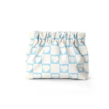 Imagem de Bolsa de cosméticos portátil com fecho de pressão, impressão automática, mini porta-chaves e bolsa de armazenamento de batom, Multicor, Tendência