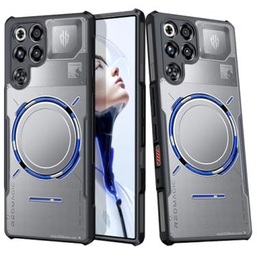 Imagem de MeiyueEr Capa para Red Magic 11 Pro/11 Pro +, [proteção militar contra quedas] [não amarela] [à prova de choque] [à prova de suor] [à prova de impressões digitais] capa protetora fina (preta)