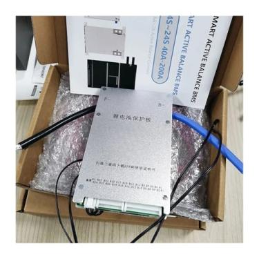 Imagem de JK Smart BMS Smart BMS Active Balance 1A 2A Li-Ion Lto Lifepo4 4S 8S 16S 24S Corrente de saída contínua 60A 80A 100A 150A 200A BT RS485 BMS Equalizador de bateria (Cor: BD6A24S6P, Tamanho: BMS)