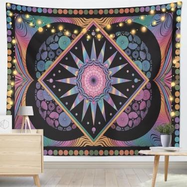Imagem de Sol para tapeçaria decoração de parede de quarto, tapeçaria engraçada pendurada para sala de estar, dormitório, decoração de casa - 86 x 102 cm A36