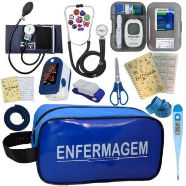 Imagem de Kit De Enfermagem Completo Medidor Glicose Aparelho Pressao - PREMIUM,