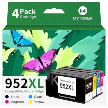 Imagem de MYTONER Pacote de substituição de cartuchos de tinta 952XL para HP 952XL 952 cartuchos de tinta compatíveis com impressoras HP Officejet Pro 8710 7740 8720 8210 8715 8740 8725 (preto ciano magenta