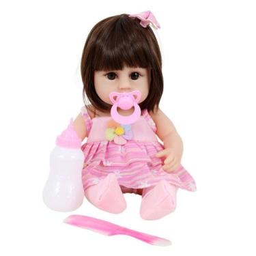 Imagem de Bebê Sweetie Reborn Lançamento Especial Roupa Rosa Faz Xixi - Sweetie 