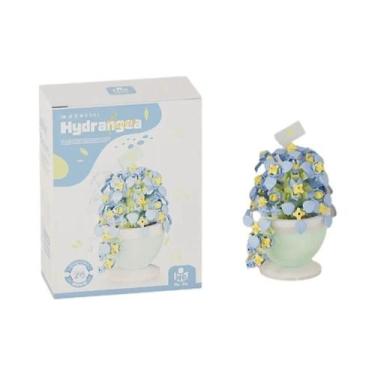 Imagem de Caixa De Presente Com Flores De Rosa, Modelo De Blocos De Montar De Tu